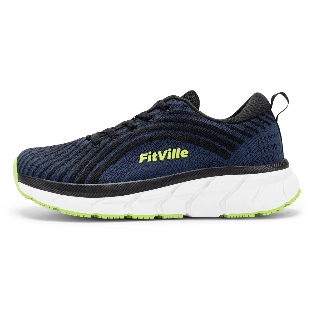 FitVille Wide Toe Box Shoes for Men Cushioned Well Extra Wide Width Shoes Non Slip Wide Lightweight Breathable Running Shoes Pi-Mart
