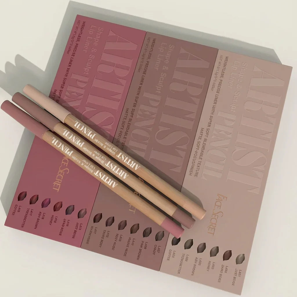 6pcs Velvet Matte Lip Liner Pencils Set Long-Lasting Non-Drying Perfect for Lining Filling Lips Versatile for All Skin Typ LadyShow.Store