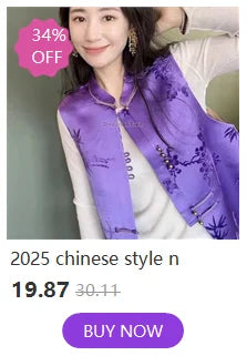 2026 spring new chinese new style plate buckle waistcoat jacket jacquard stand collar sleeveless retro women cheongsam waistcoat Pi-Mart