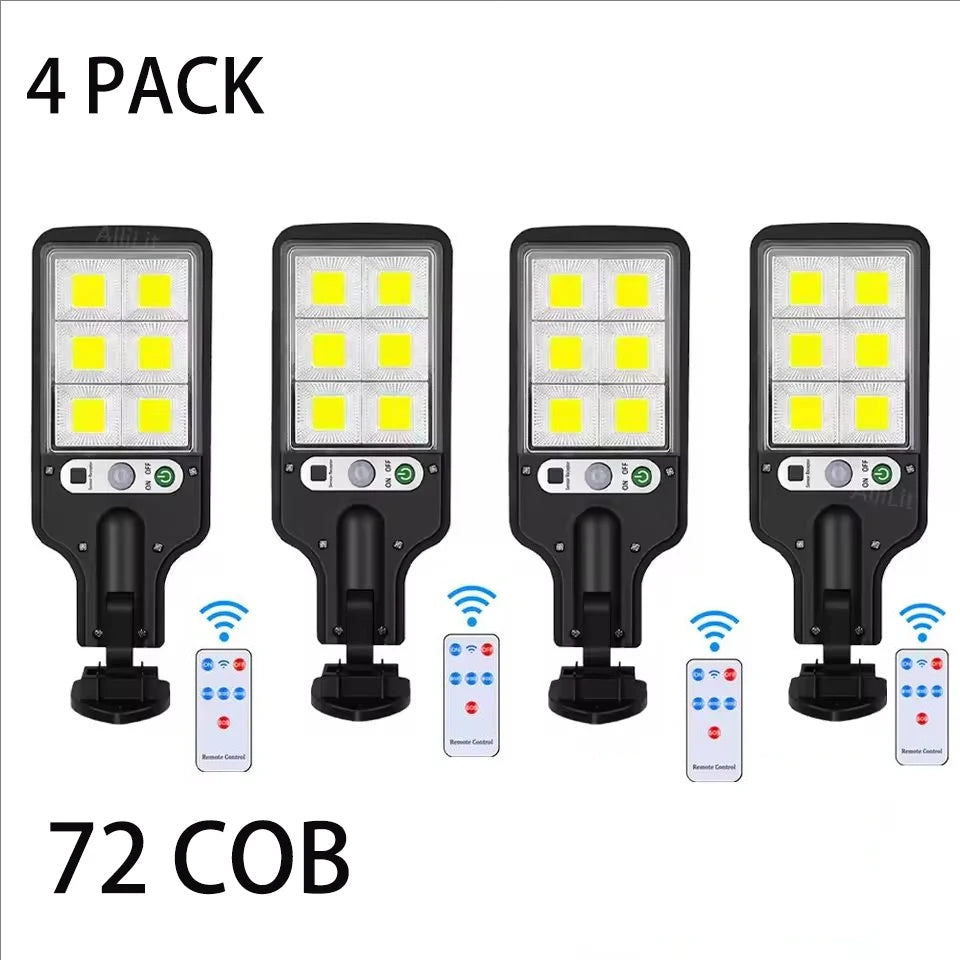Outdoor Solar Wall Led Light with Human Body Motion Sensor 3 Modes Garden Terrace Garage Courtyard Waterproof Street Lighting Pi-Mart