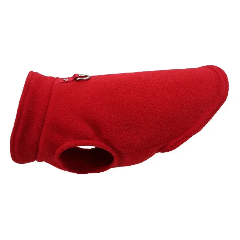 Warm Fleece Dogs Clothes Pet Dog Jacket Vest With D-Ring For Small Dog Cats Clothing French Bulldog Costumes Chihuahua Coat LadyShow.Store