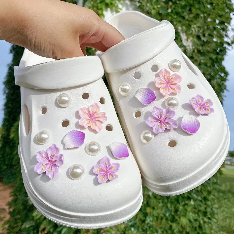 Hot Fashion Shoe Charms for Creative Branches and Flowers Clogs Shoe Buckle Cute Shoe Accessories Decoration for Girls Gift Pi-Mart