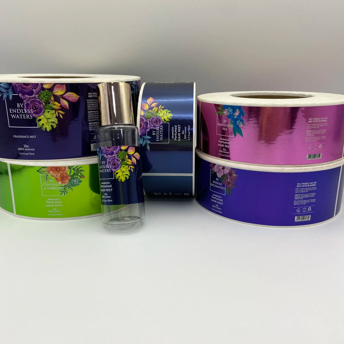 Custom Cosmetic Labeling Waterproof Oil-resistant Beauty Product Packaging Labels Personalized Skincare Labeling Tri Light Beauty
