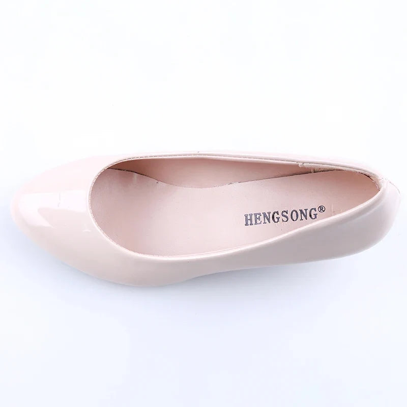 Shoes Ladies Pumps Medium Heel Nude Sexy High Heels Weeding Shoes Women Office Work White Pumps Party Shoes LadyShow.Store