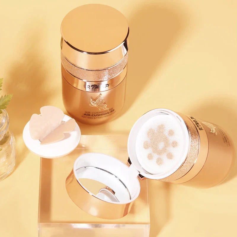 Air Cushion BB Cream Butterfly Powder Puff Moisturizing Foundation Concealer Whitening Oil-control Waterproof Makeup Cosmetics LadyShow.Store