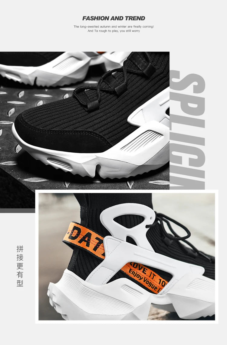 Men's Casual Sneakers Breathable Luxury Trainer Race Shoes Fashion Loafers Running Shoes for Male Pi-Mart