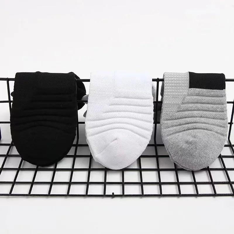 1/3 Pairs Anti-slip Football Socks Men Cotton Sock Short Long Tube Soccer Basketball Sport Socks Breathable Deodorous Sock 39-45 Pi-Mart