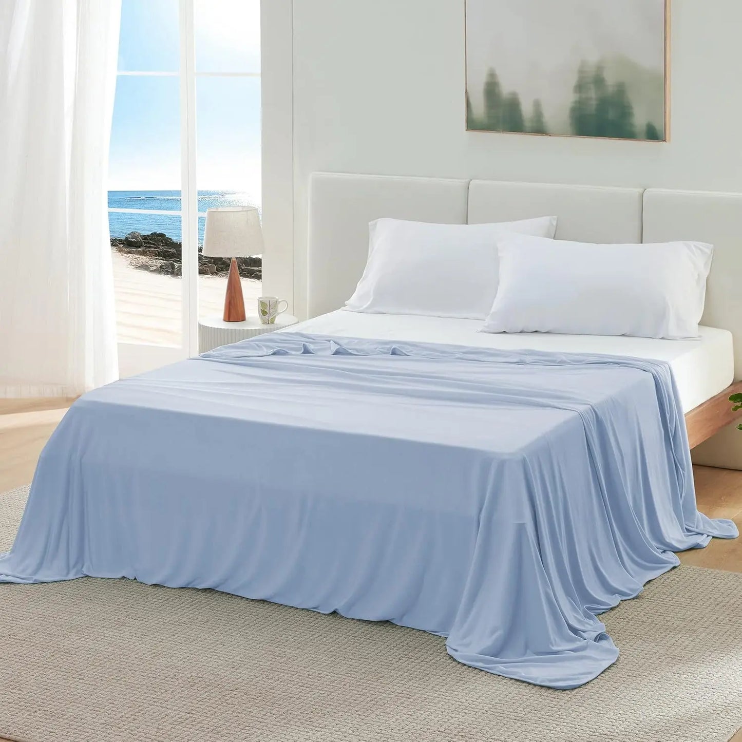 Summer Blanket Ice Silk Cooling Blanket Lightweight Breathable Air Condition Cooling Quilt Skin-friendly Duvet Comforter Pi-Mart