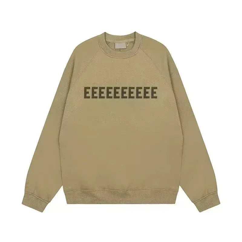 FW22 Men's Hoodies Jogging Set Luxury Design Chest Two Rows Plush Letter Hoodie Women's Loose Hoodie Fashion Unisex Pants Set LadyShow.Store