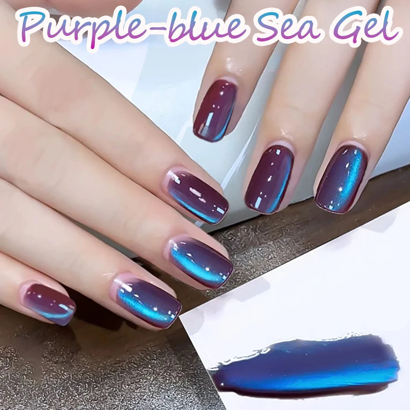 1-9pcs TC Flow Light White Cat Eye Gel Nail Polish Ultra Shine Soak Off UV Gel Mirror Glass Cat Magnet Gel Varnish Nail Supplies Tri Light Beauty