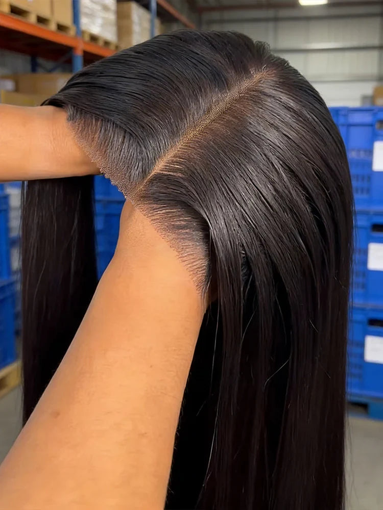 40 Inch Bone Straight Human Hair Wig 13x4 13x6 HD Transparent Lace Wigs Brazilian Full Lace Frontal Wig For Women 300% Density LadyShow.Store