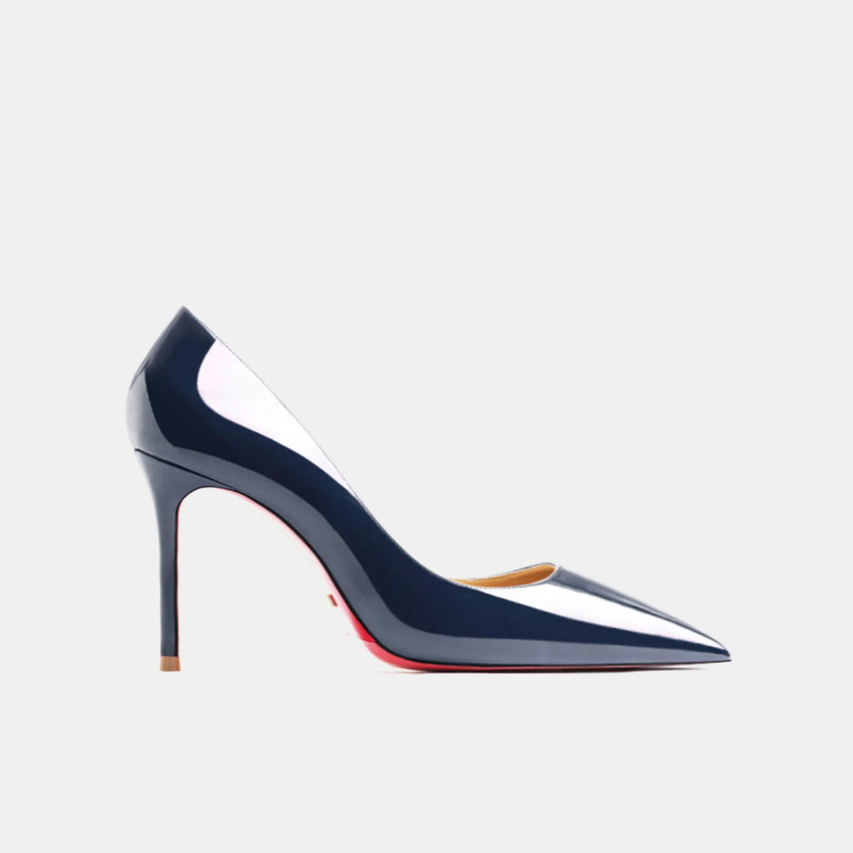 Women heels 2026 leather Heels for women Luxury Brand Pumps Red sole Pointed Toe High Heels Elegant Stiletto Ladies Prom Shoes Pi-Mart