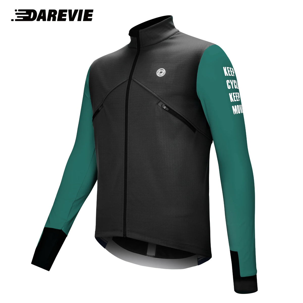 DAREVIE Cycling Men's Jacket Windproof Fleece Pro Cycling Jackets Long Sleeve Warm Soft Brushed Pro Breathable Bicycle Clothing Pi-Mart