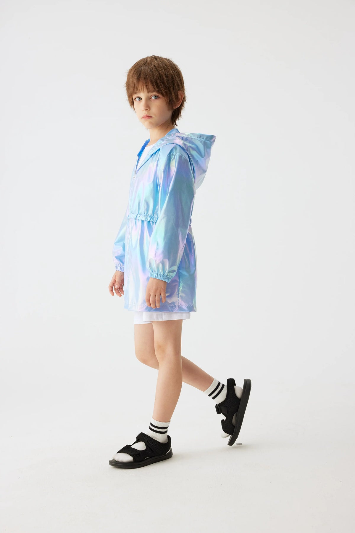 Girl's Spring and Autumn Children's Light and Thin Breathable Zipper Coat Jacket for Boys and Girls Fashion Thin Jacket Pi-Mart