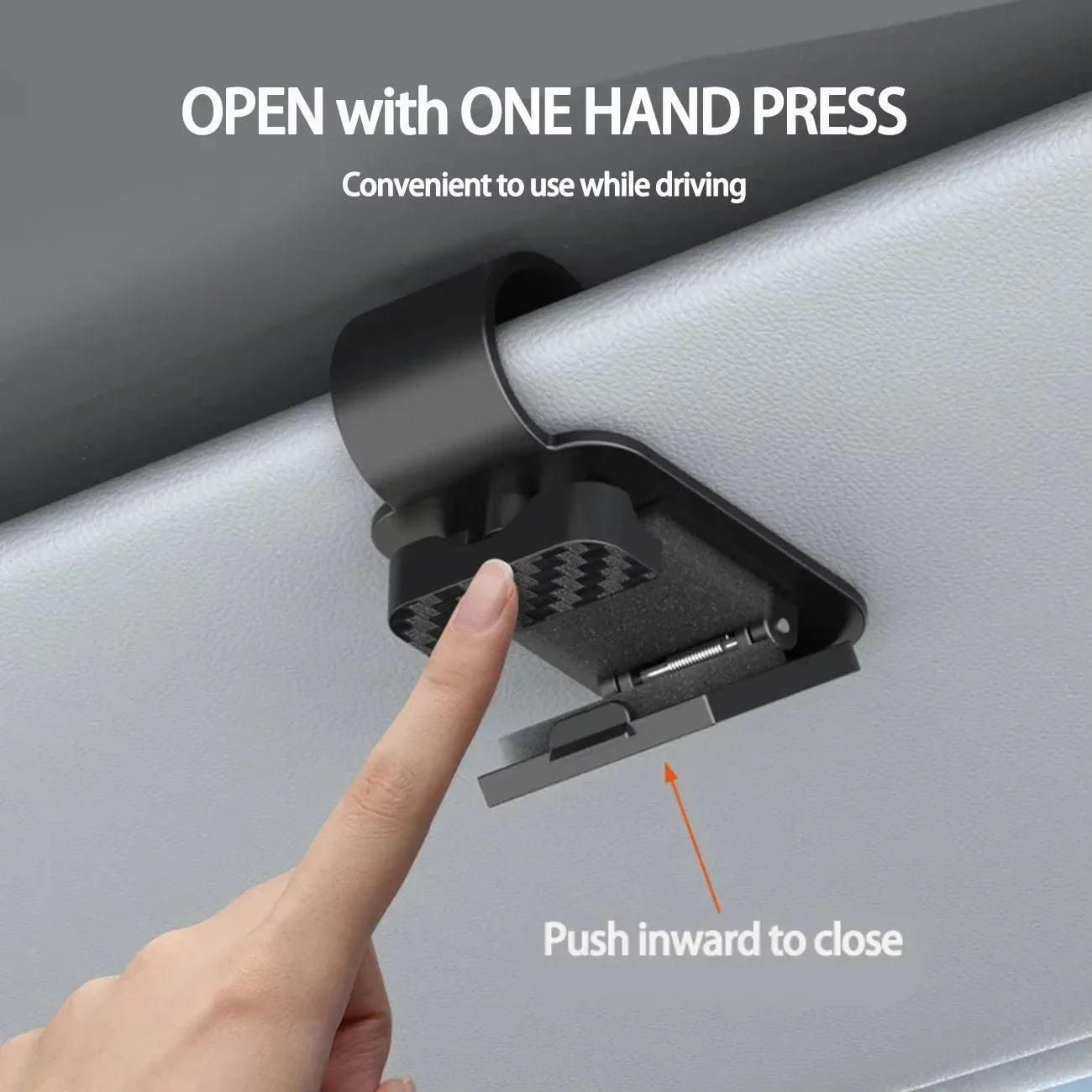Car Sun Visor Sunglasses Clip Holder Stable Eyeglasses Hanger Card Ticket Organizer Interior Storage Clip Car Accessories Pi-Mart