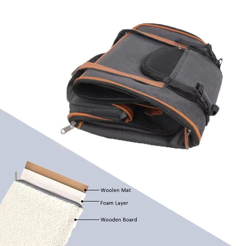 Dog Pet Carrier Bag Anti-Collapse Design Multiple Storage Pockets Cat Travel Handbag for Medium Cats, Puppy, Rabbits and Other S Pi-Mart