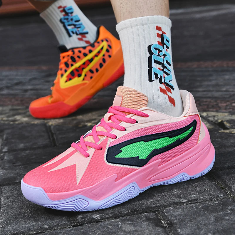 Men's Athletic Basketball Sneakers Breathable Cushioning Non-Slip Wearable Gym Training Running Shoes for Men And Women Pi-Mart