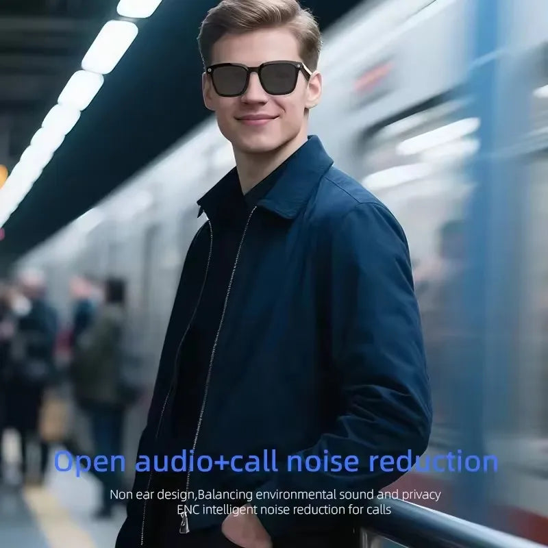 Lenovo AI Smart Glasses AI Translation 8MP HD Camera 4K Shooting Image Bluetooth Call Recording Music Smart Sunglasses 2026 New LadyShow.Store