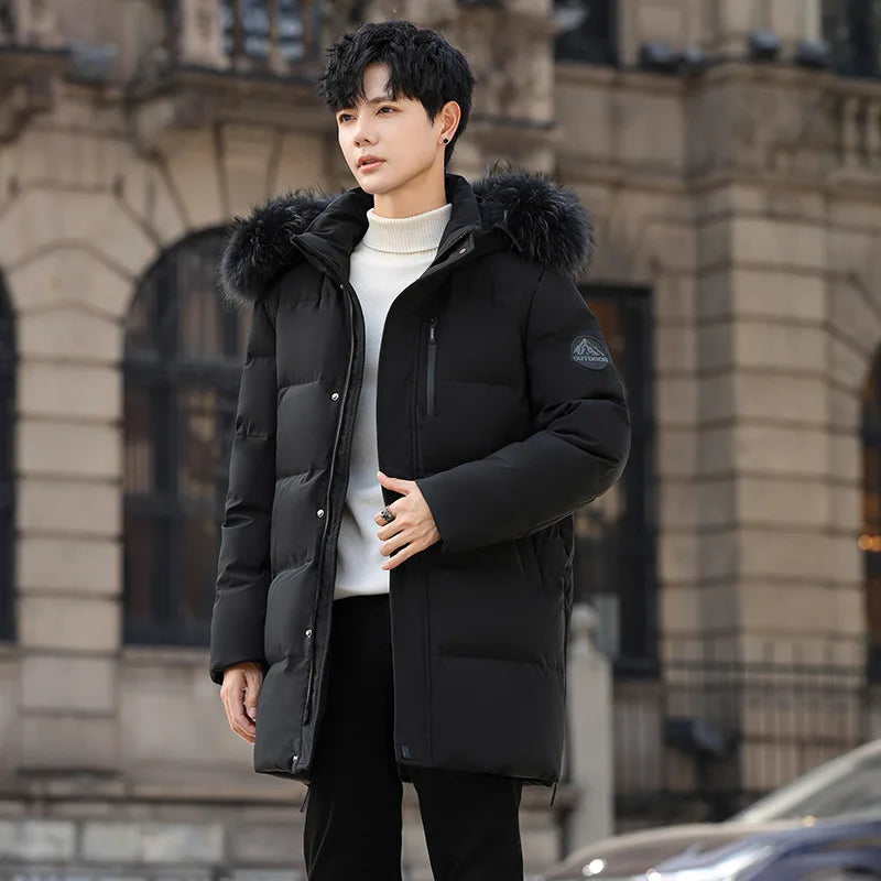 High Brand White Goose Down Jacket Coat Parka Men's Clothing Winter Padded Puffer Jackets Luxury Hooded Padding Outerwear HWY309 Pi-Mart