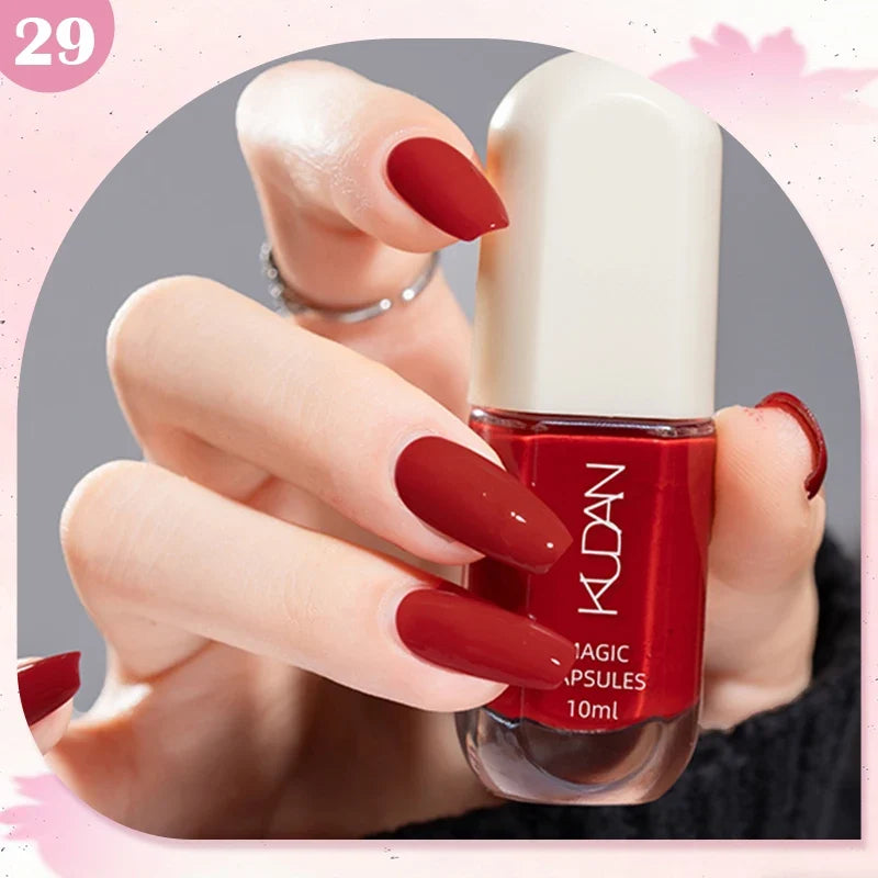 10ml Water-Based Peel Off Nail Polish 40 Colors Long Lasting Quick Drying No Need of Lamp to Cure Nail Supplies Manicure Nails Tri Light Beauty