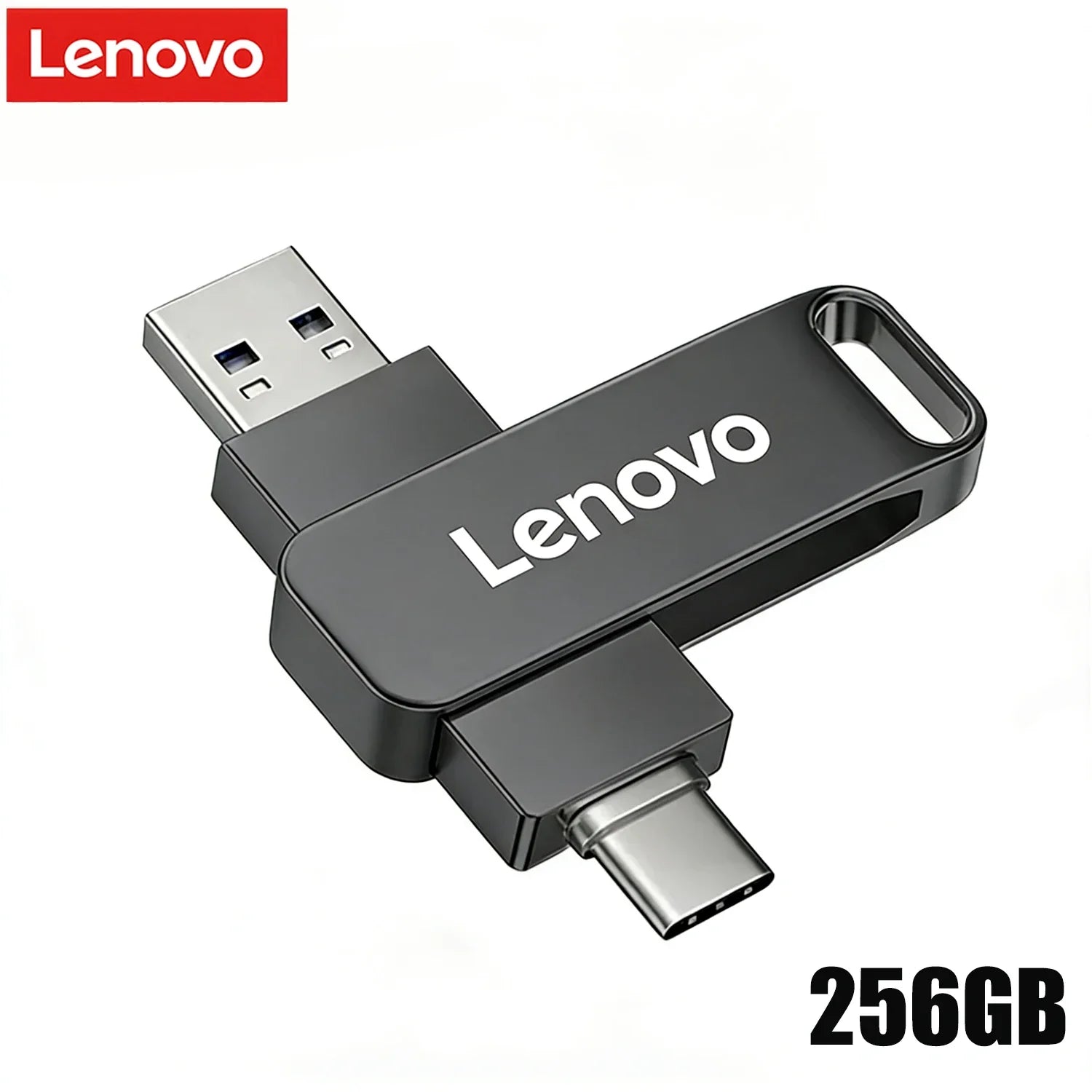 Lenovo OTG Pen Drive 256GB High Speed USB 3.2 Flash Drives Metal Type-C Pendrive 512GB Waterproof Stick For Phone Computer LadyShow.Store