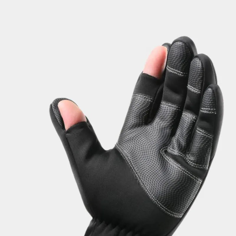 Winter Fishing Gloves 2 Finger Flip Waterproof Winter Gloves Windproof Photograph Men Women Warm Protection Fish Angling Gloves Pi-Mart