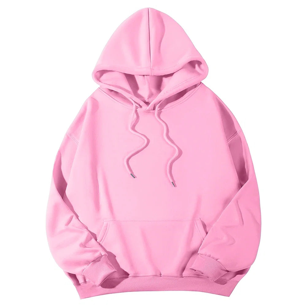 Women's Hoodies Pullover Spring Autumn Casual Hoodie 2026 Sweatshirts Solid Color Hoodies Oversize Black Sweatshirt Women Top LadyShow.Store