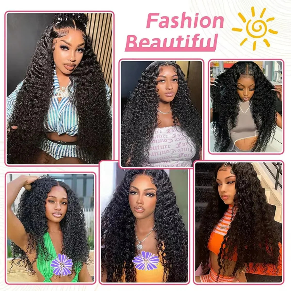 Deep Wigs Human Hair For Woman Burmese Curly Deep Wave Human Hair Wig 13x6 HD Lace Human Hair Wig on Clearance Sale LadyShow.Store