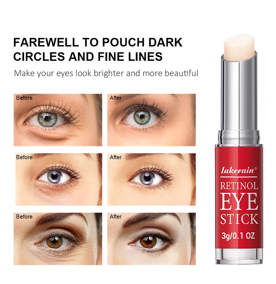 Retinol Eye Cream Lightening Dark Circles Firming Skin Instant Eye Repair Serum Stick for women Women Eyes Care Pi-Mart