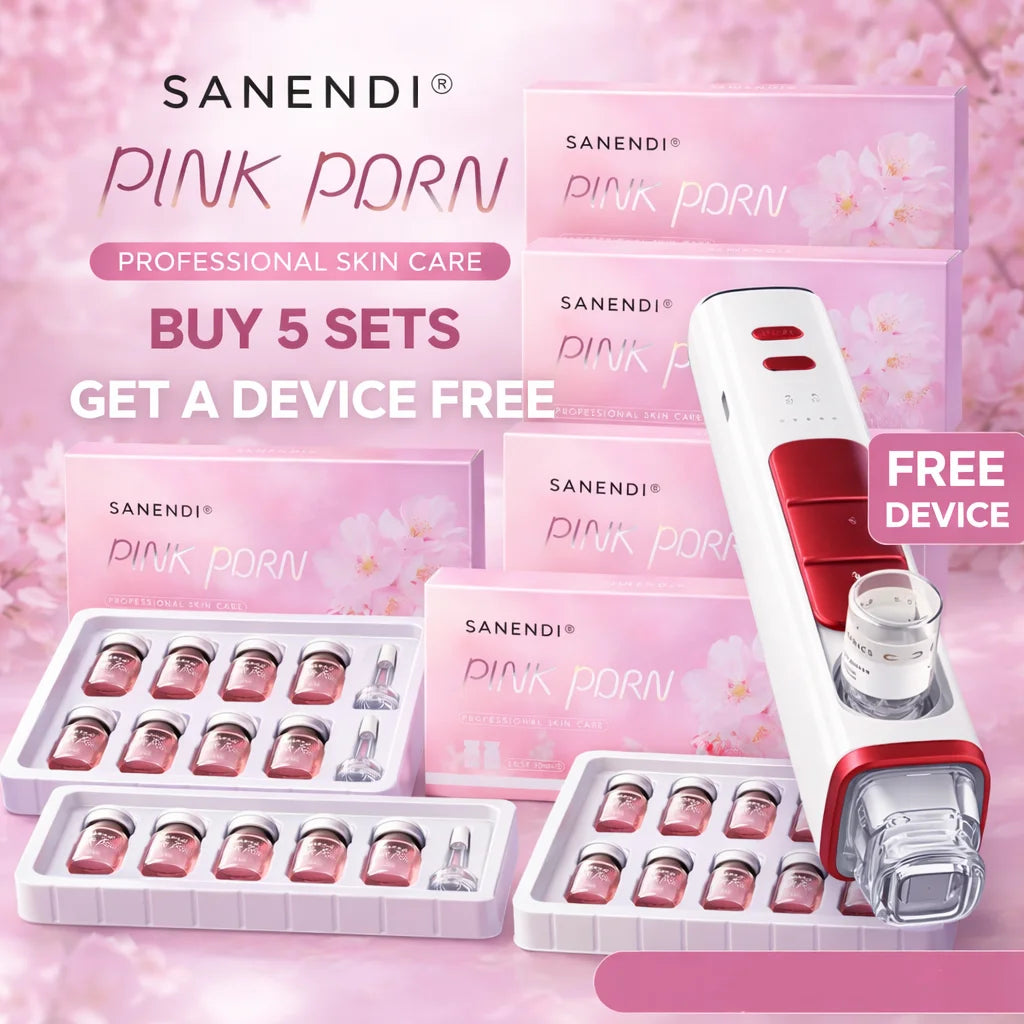 PDRN Salmon DNA Pink Cocktail Facial Serum For Face Glowing Hyaluronic Acid Korean 5 Box With Free EMS RF Tool Pi-Mart