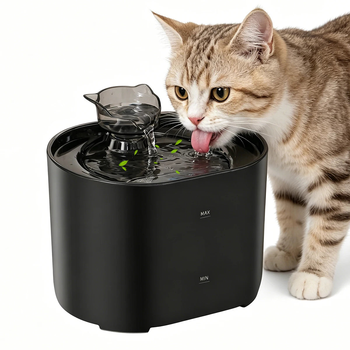 Automatic Cat Water Fountain, 2.2L/74oz Pet Water Fountain, Ultra-quiet, Suitable for Indoor Cats and Dogs, Easy to Clean Pi-Mart