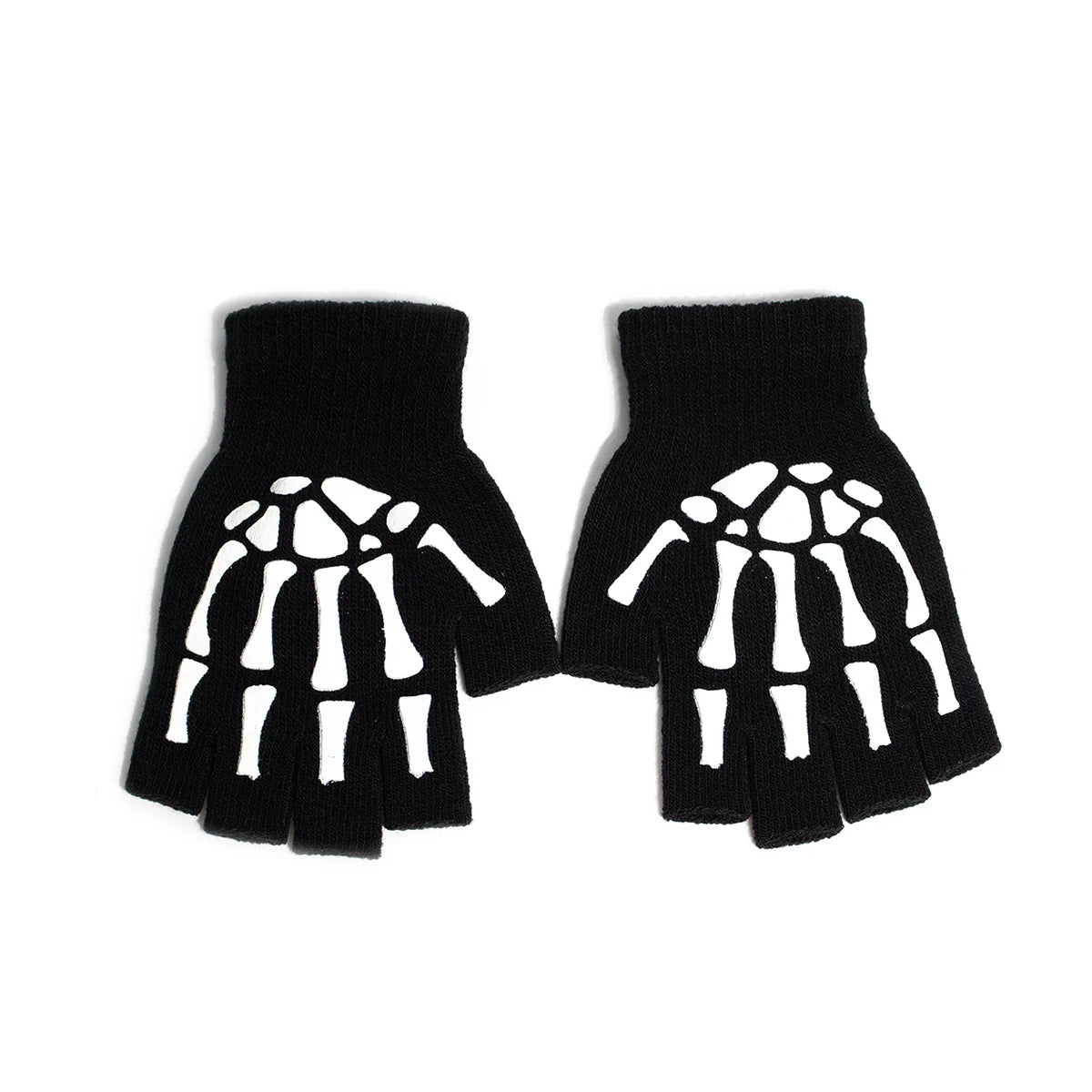 Unisex Knitted Gloves Half/Full Finger Autumn Winter Gloves Halloween Decorative Gloves Pi-Mart