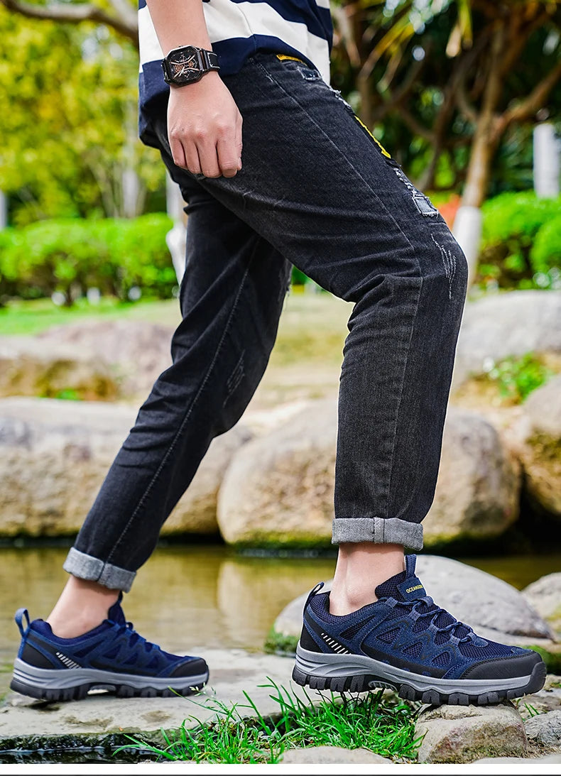 Men'S Hiking Shoes Sports Shoes Classic Design Outdoor Hiking Breathable Lightweight Sports Shoes Autumn New Items 39-48 Pi-Mart