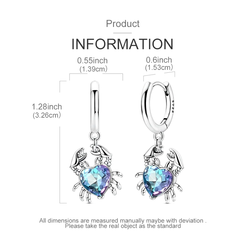 Genuine 925 Sterling Silver Love Feather Earrings Fit Original Charms Hoop For Women Girls Stud Earring Fine Jewelry Gifts Pi-Mart