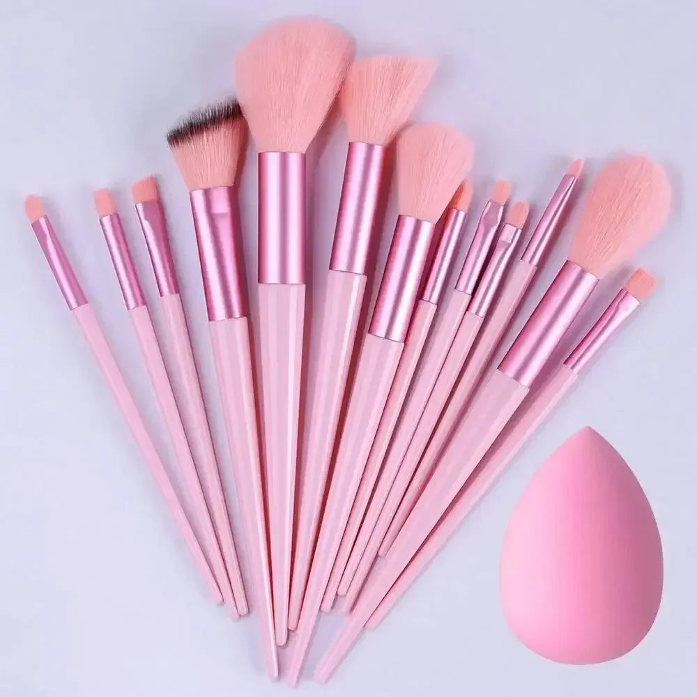 Professional Makeup Brush Set - Soft Fluffy Kabuki & Blending Brushes for Foundation, Powder, Eyeshadow | Beauty Tools Kit LadyShow.Store