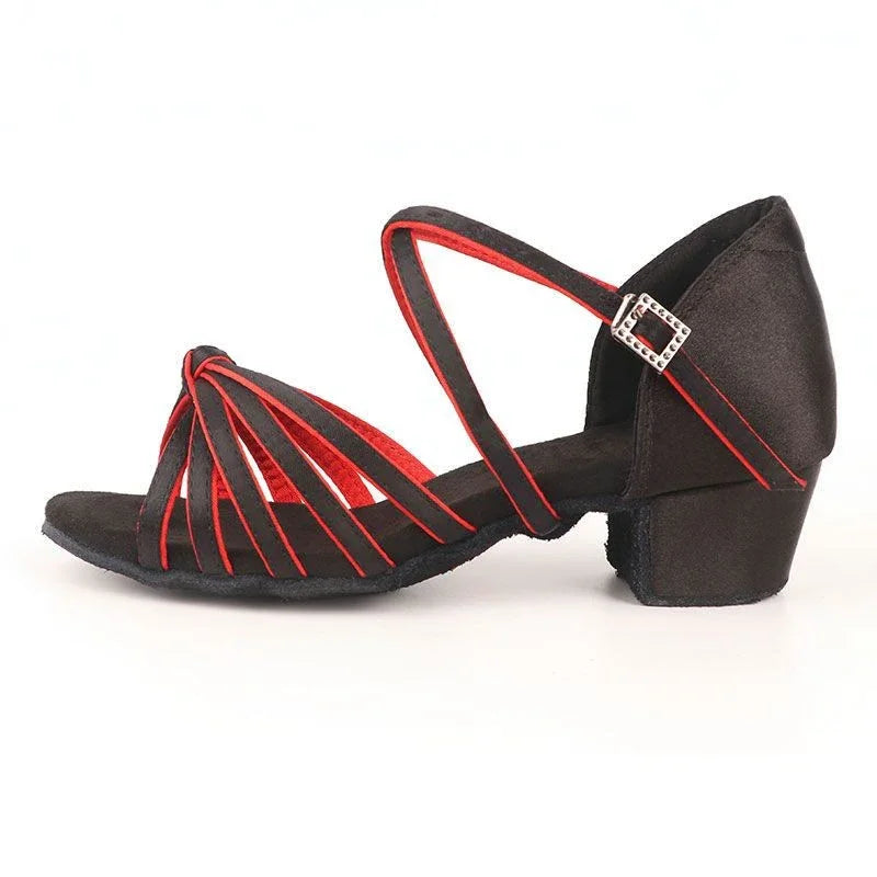 CLYFAN Children Dance Shoes for Girls Ballroom Latin shoes Ladies Modern Tango Dancing Women Latin Shoes Salsa Sandals LadyShow.Store