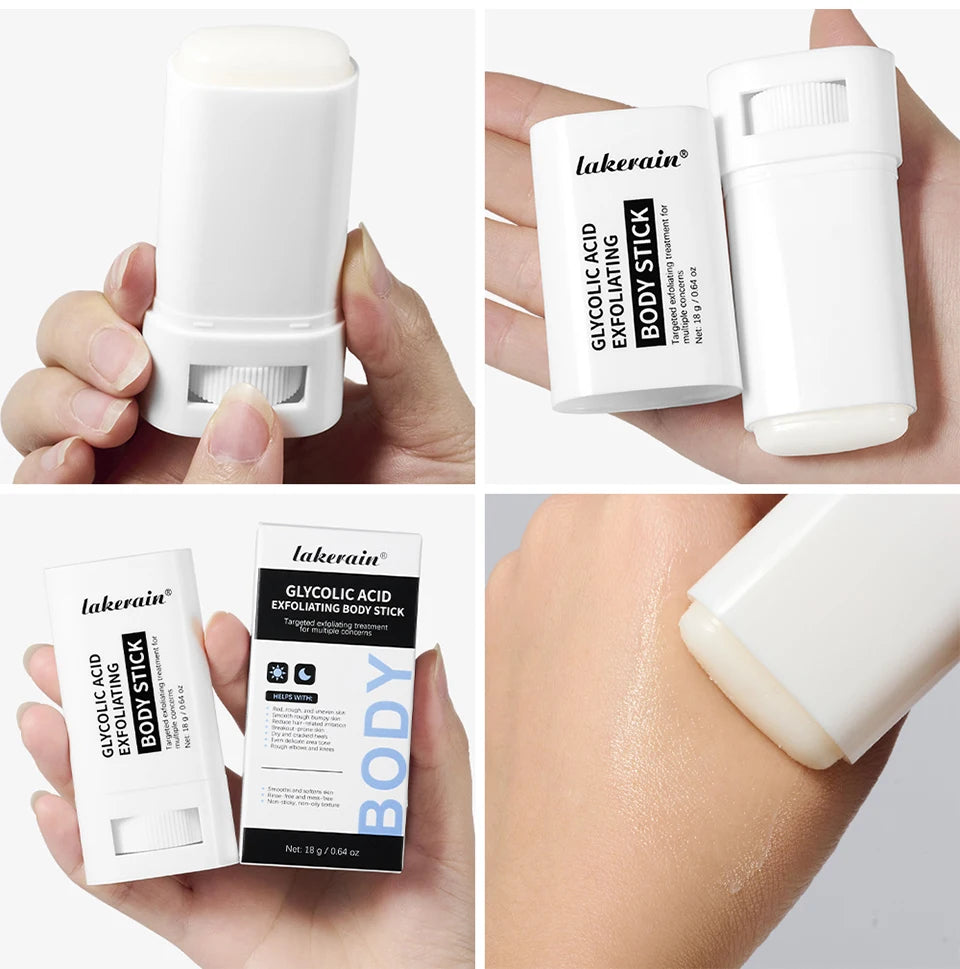 Glycolic Acid Exfoliating Body Stick Multiple Concerns Delivers Deep Effective Exfoliation Nourishing Moisture Deep Hydration Pi-Mart