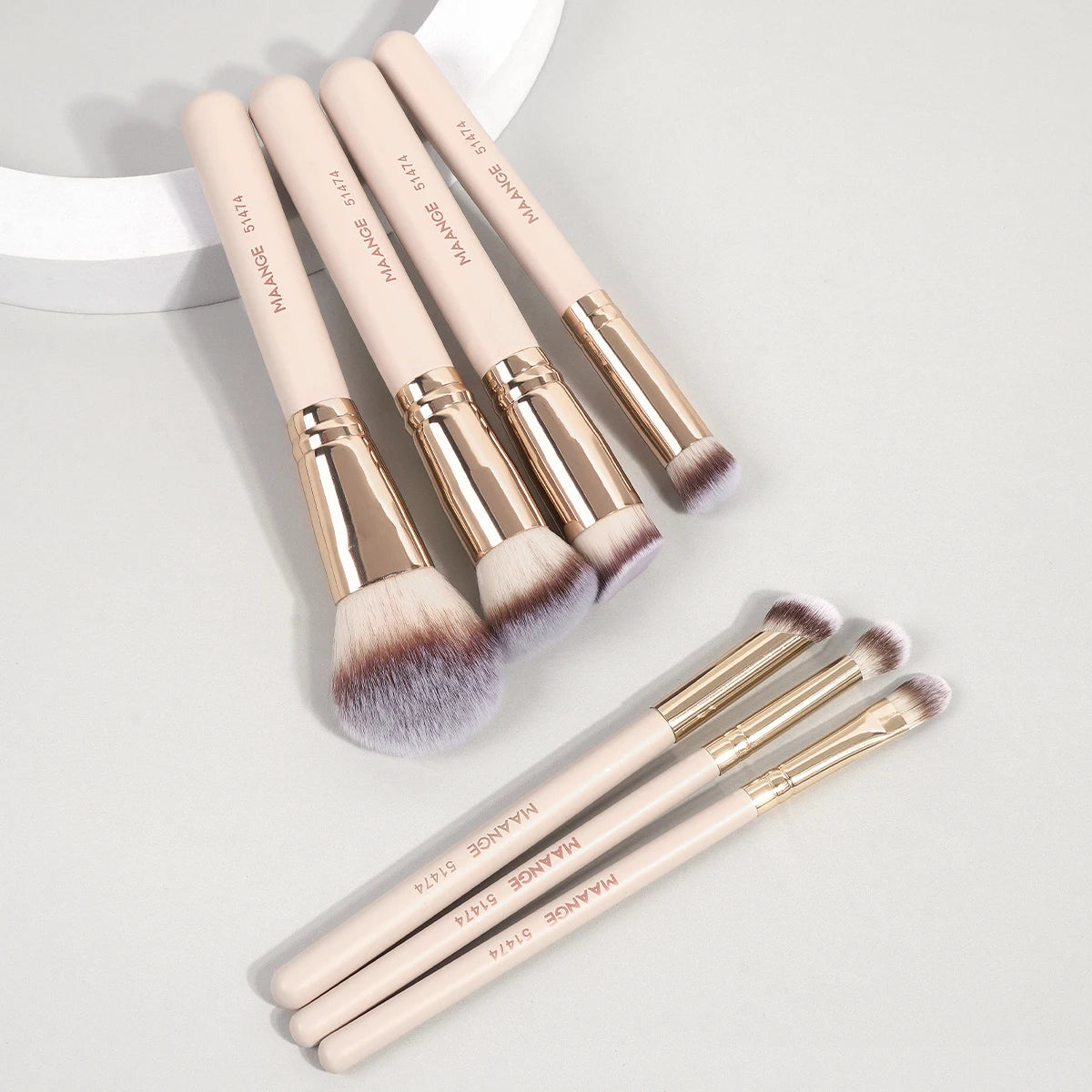 MAANGE 7pcs/set Makeup Brushes for Cosmetic Foundation Powder Concealer Blush Brush Blending Soft Bristles Beauty Tools Pi-Mart