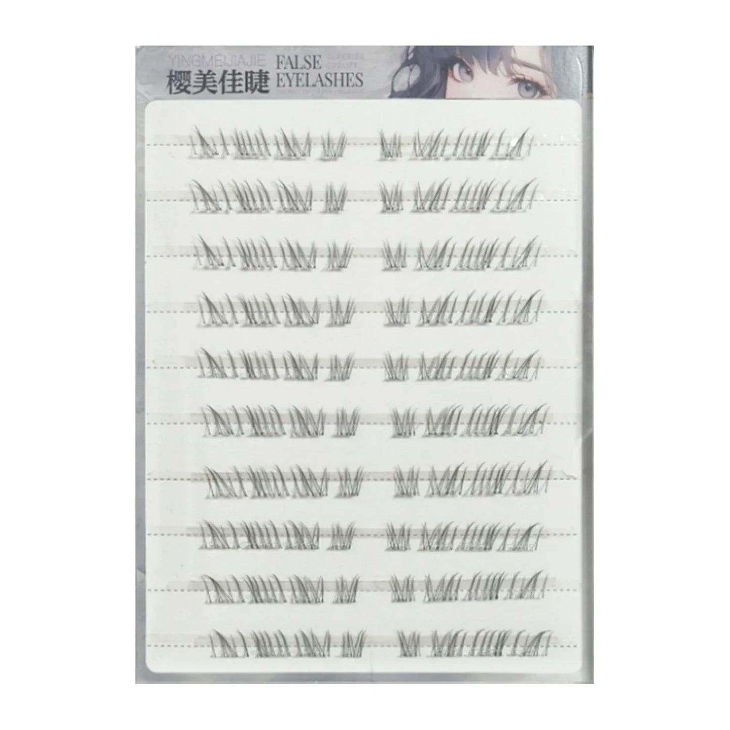Natural Looking Lower Fake Eyelashes Wispy Cosplay Individual Lashes Cluster Comic False Eyelashes For Beauty Perfect Eye Makeup Tri Light Beauty