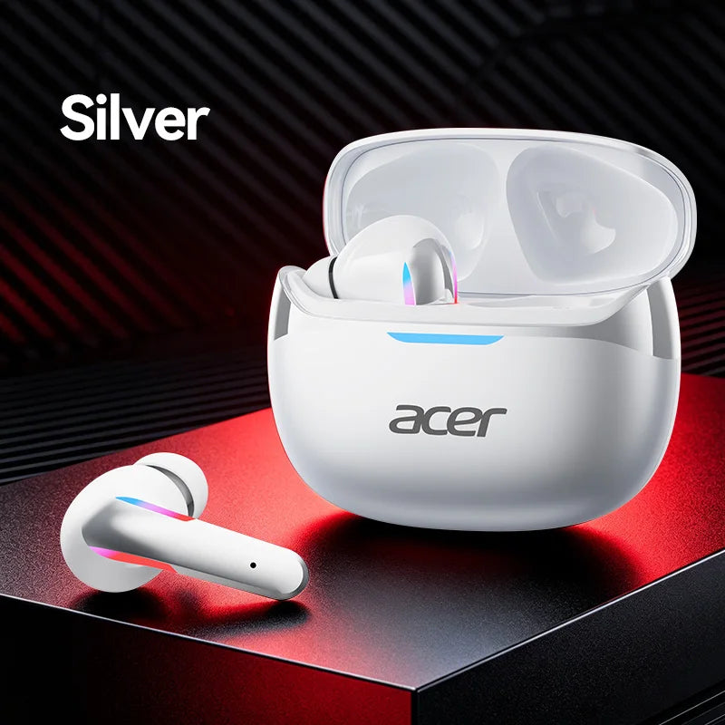 Acer Ohr829 Wireless Headphones Bluetooth 6.0 Low-Latency Gaming Headphones Enc Call Noise Reduction Surround Stereo Sound Comfortable to Wear Long Battery Life Compatible with Mobile Phones and Tablets Pi-Mart