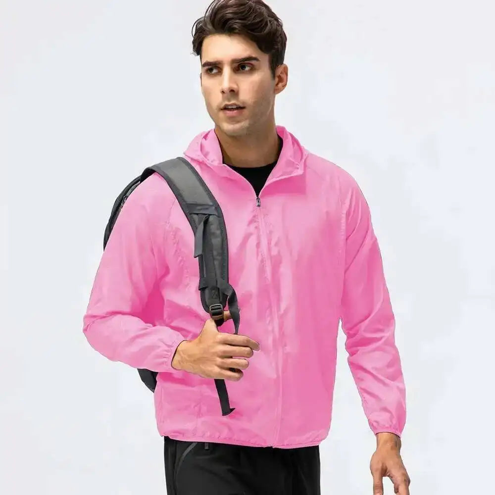 Fishing Rain Wind Breaker Coat For Men Women Waterproof Jacket Hiking Climbing Clothes Sun Protection Quick Dry Rain Coat Pi-Mart