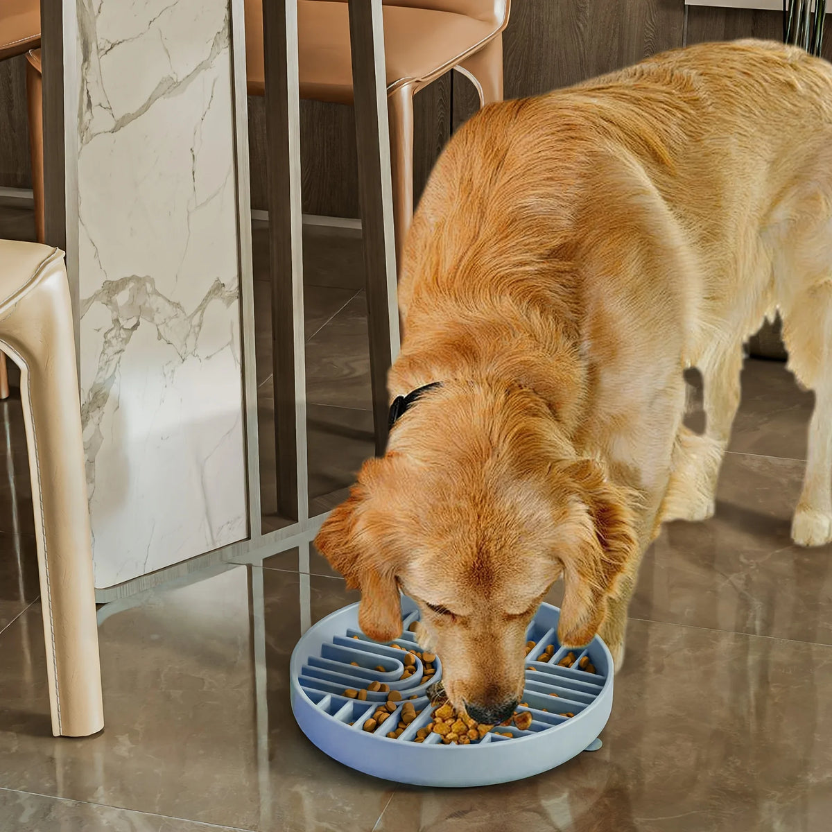 Silicone Dog Bowl Slow Feeder with Suction Cup Slow Feeding Pad Dog Licking Pad Anxiety-relieving Utensils Pet Supplies Bowls Pi-Mart