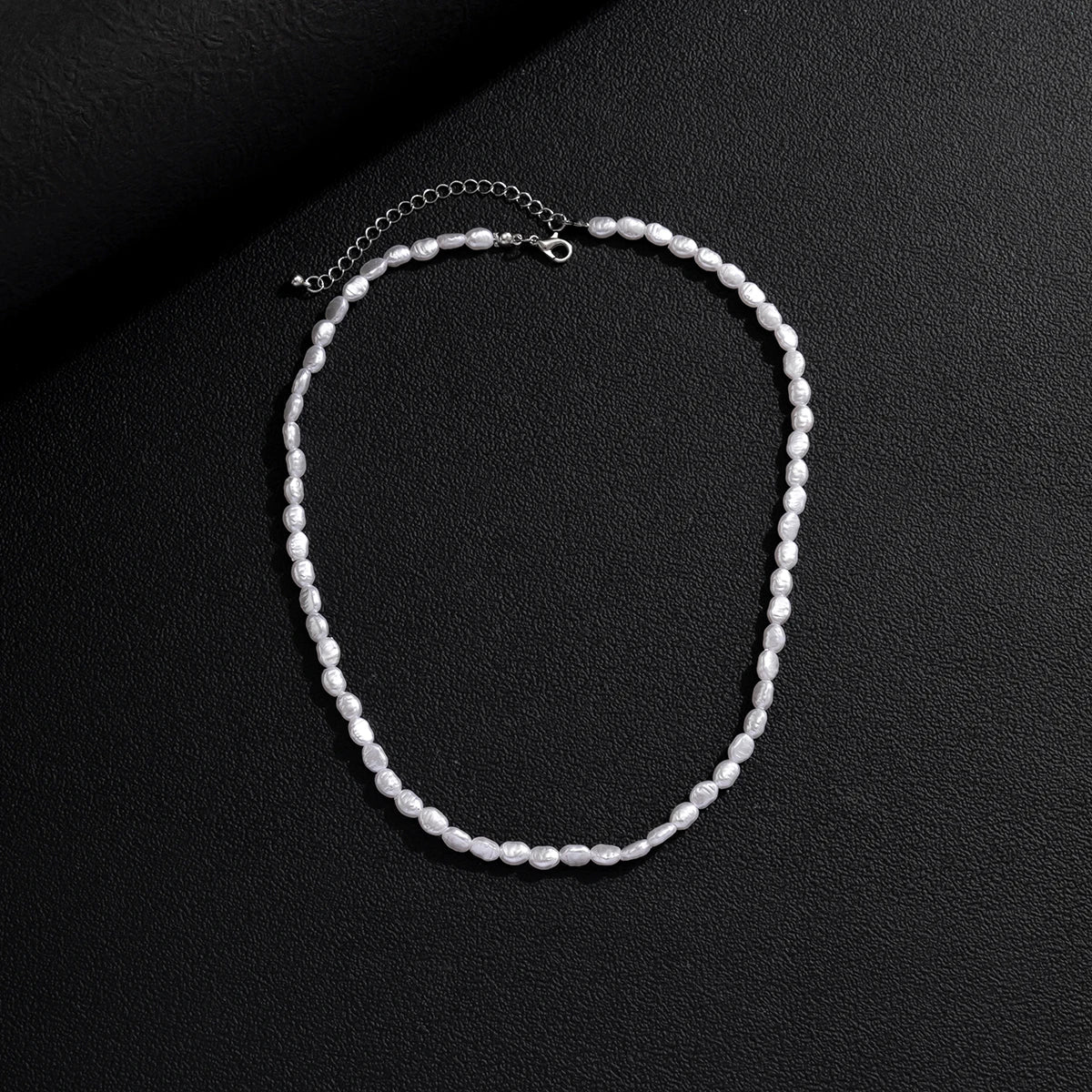 New Fashion Simple Faux Pearl Choker Necklace for Women Vintage Elegant Beaded Temperament Necklace Wedding Party Jewelry Gifts Pi-Mart