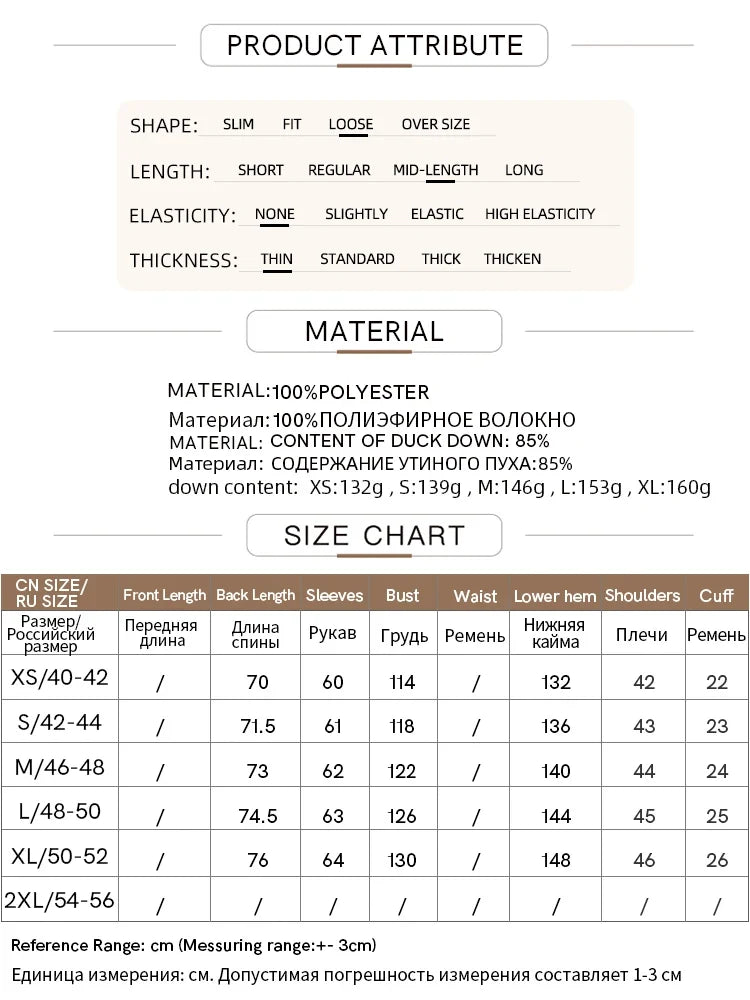 AMII Minimalist Duck Down Puffer Coat Women Winter 2026 Lightweight Stand Collar Lapel Warm Outerwear New Jackets 12344052 LadyShow.Store