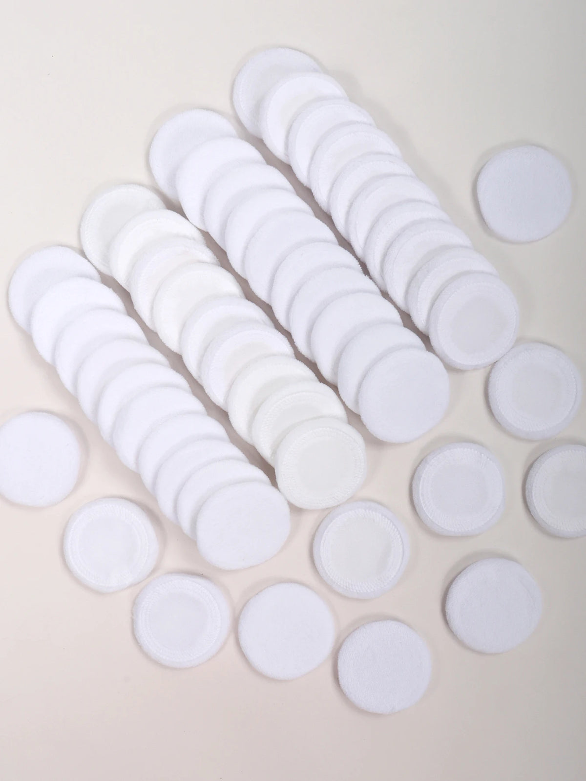 2-5-10-20Pcs Portable and Practical High-Grade White Round Powder Puff for Base and Fixing Makeup Pi-Mart