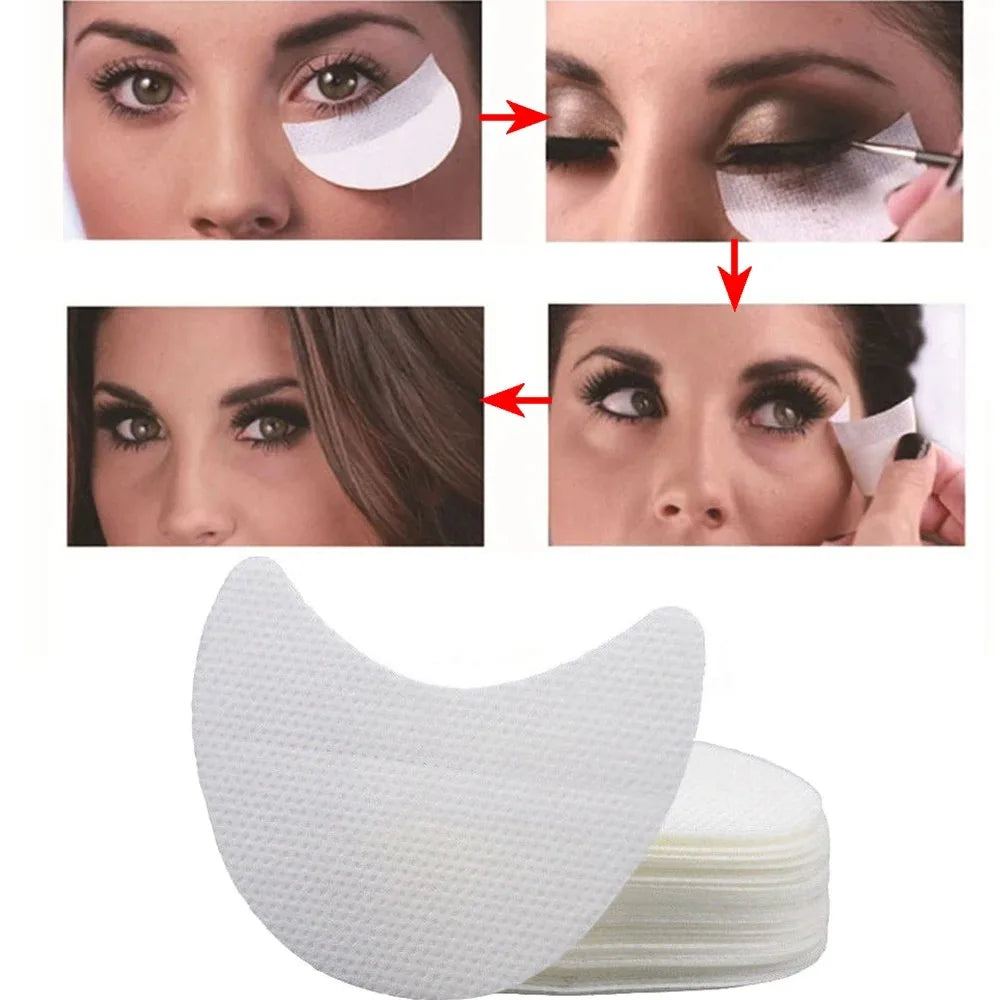 20/30/50pcs Eye Makeup Stencils Disposable Eyeshadow Stickers Eyeliner Shield Grafted Eyelashes Isolate Eyelash Removal Patches Pi-Mart