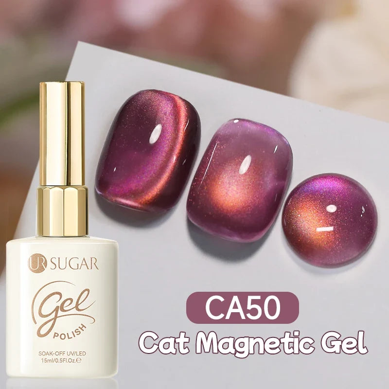 UR SUGAR 15ml Cat Magnetic Gel Nail Polish 30 Colors Semi Permanent Magnetic Gel UV/LED Soak Off Painting Vanrish Design Tri Light Beauty