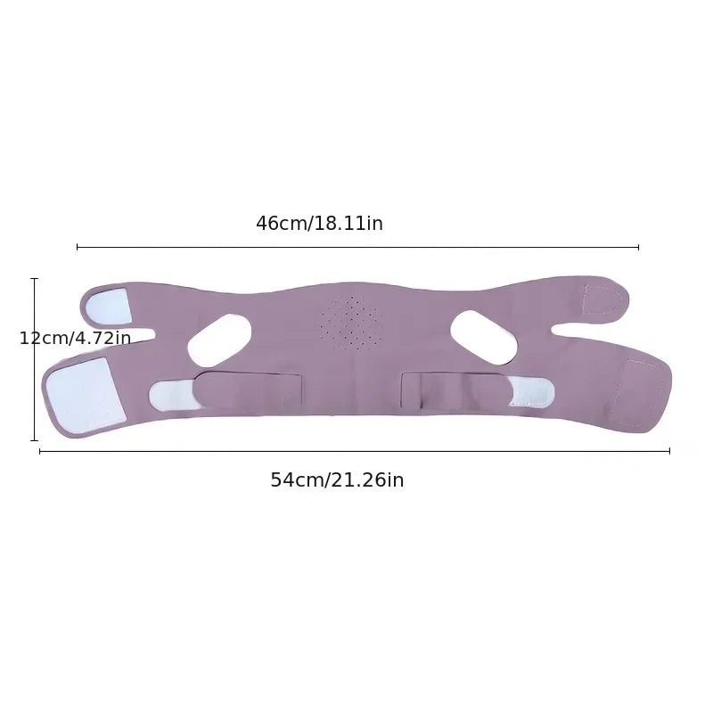 Overnight Face Lift Band with Graphene Fiber - Double Chin Reducer & Jawline Definer, Washable Reusable Beauty Strap 5 Sizes LadyShow.Store