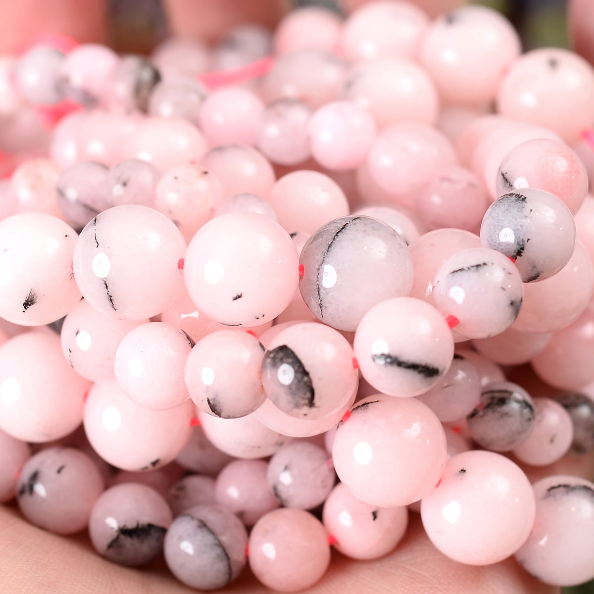 Natural Stone Beads Lava Jaspers Tiger Eye Quartz Agates Round Loose Beads for Jewelry Making DIY Bracelet Accessories 4-12MM Pi-Mart