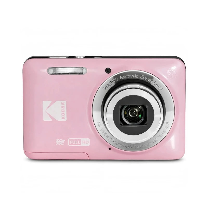 KODAK PIXPRO FZ55-RD 16MP Digital Camera 5X Optical Zoom 28mm Wide Angle 1080P Full HD Video 2.7" LCD Vlogging Camera Pi-Mart
